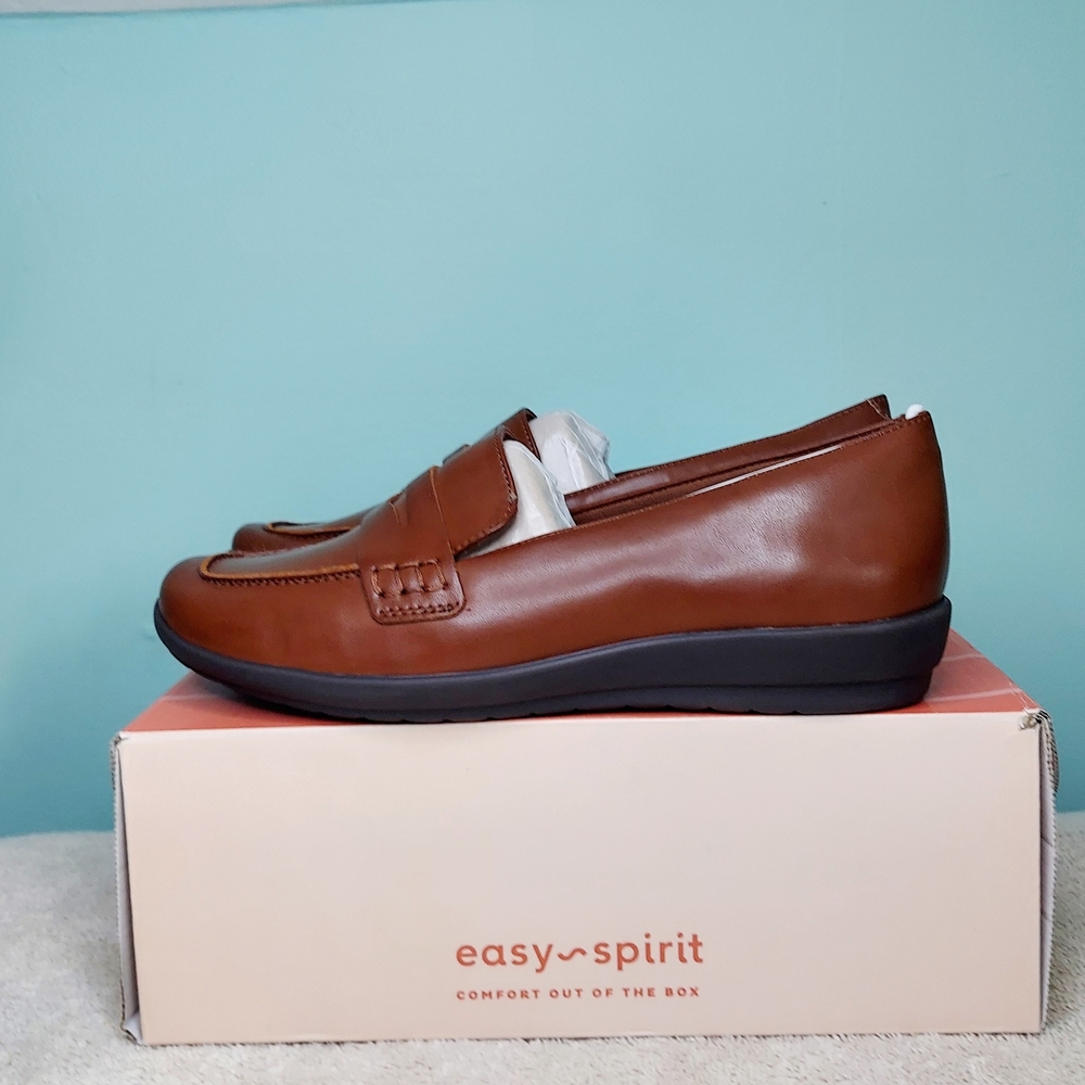 Easy Spirit Aerily Medium Brown Loafers Women's Size 8M Brand New In Box - Picture 4 of 16